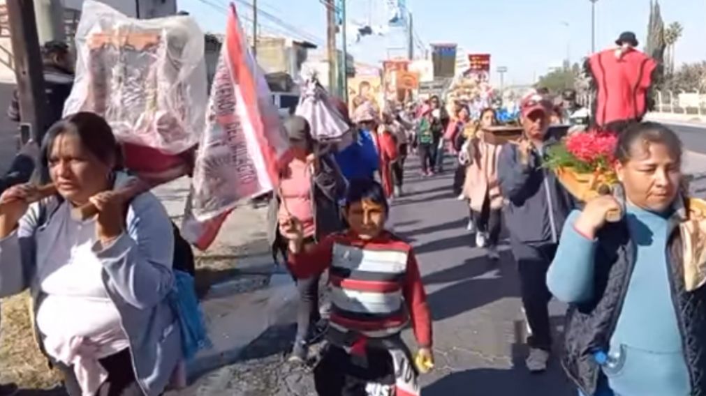 La llegada de los peregrinos a la capital (Foto: El Tribuno)