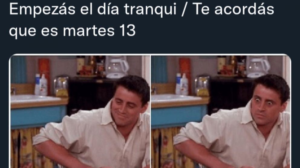 Las redes sociales enfrentan la mala suerte del Martes 13 con memes.