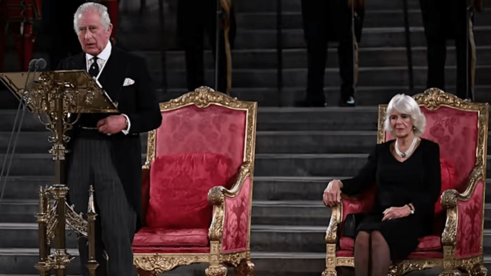 El rey Carlos III se dirigi� al Parlamento por primera vez.