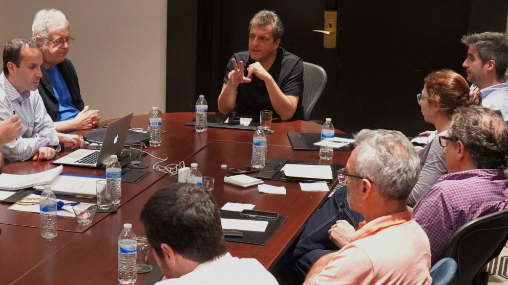 Reunión de trabajo con el equipo económico de Sergio Massa.
