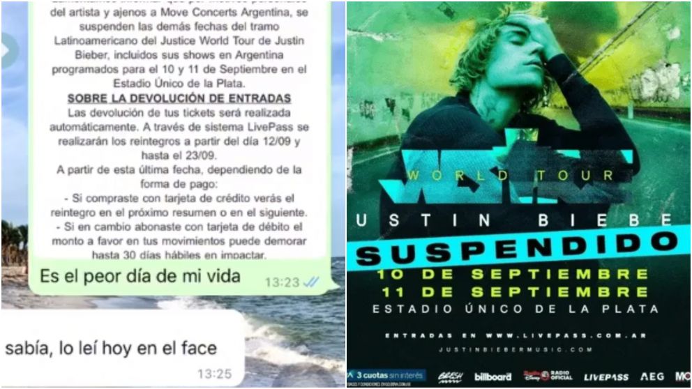 Lapidaria respuesta de un padre a su hija luego de que le contara que Justin Bieber canceló sus shows: "¿Cuándo te vas a dar cuenta?"
