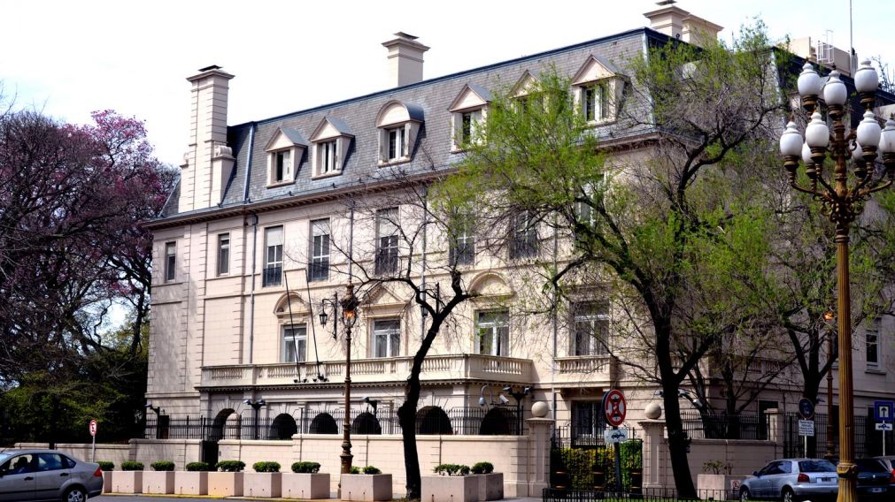 La embajada británica de Buenos Aires.