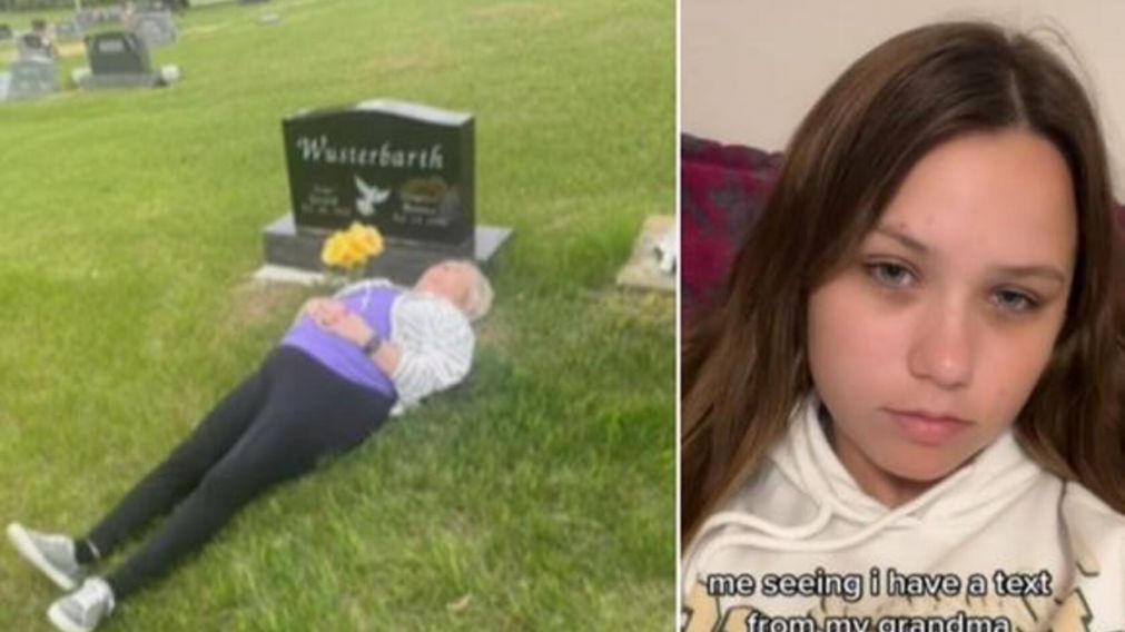 La insólita broma pesada que le hizo una abuela a su nieta y se volvió viral en TikTok (Imagen captura vídeo).