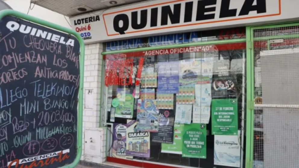 La Agencia 40 donde salió el cartón ganador (Foto: LM Neuquén)