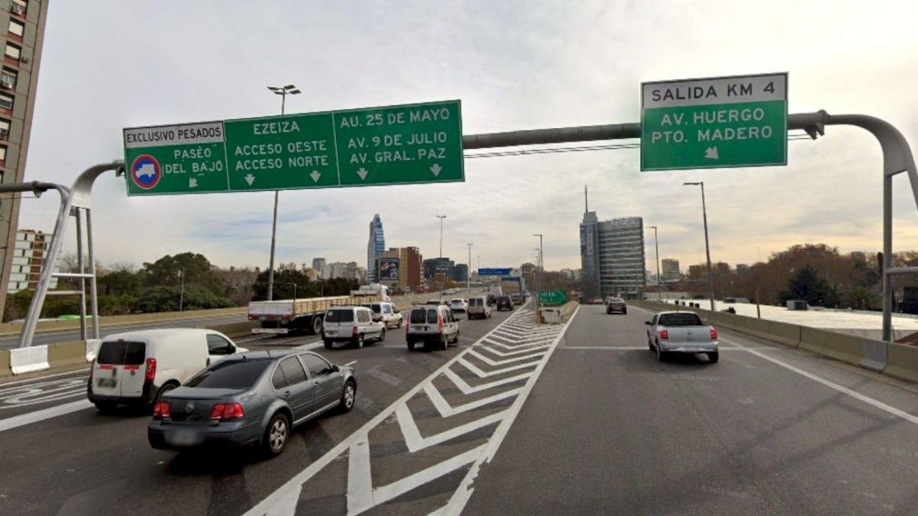 Tránsito normal en los accesos a la ciudad de Buenos Aires (Imagen ilustrativa).