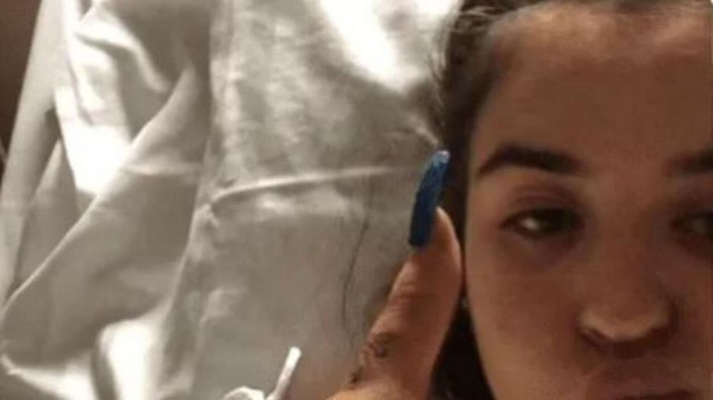 La joven fue operada y se encuentra internada (TikTok).