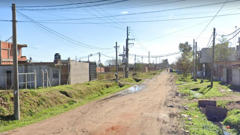Acá, en esta esquina, culminaron interceptados los ocupantes de uno de los rodados.