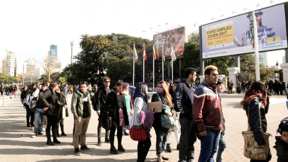El desempleo afecta al 8,1% de la población activa en la Capital de la Argentina.