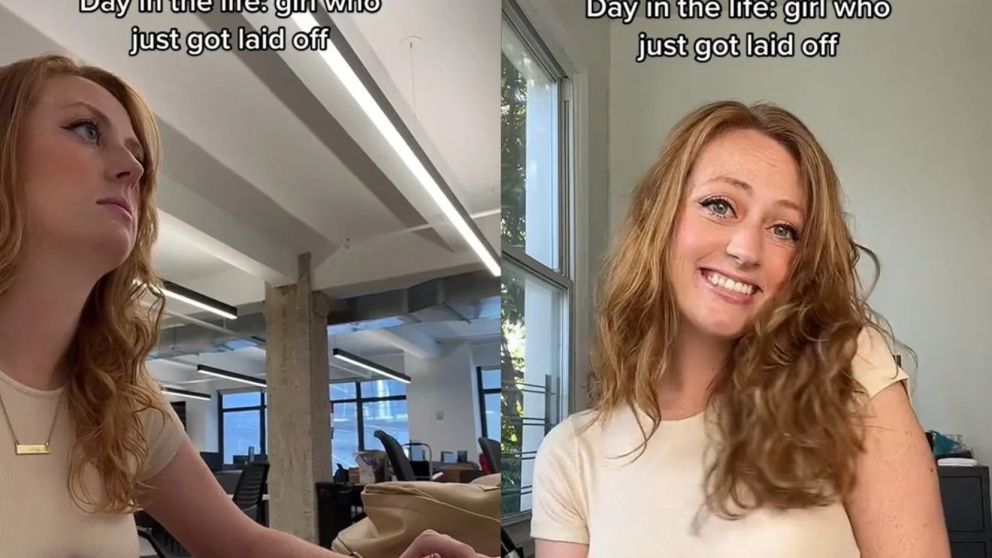 Una joven quisó grabarse durante su jornada laboral y se enteró que la despidieron (Imagen captura vídeo).