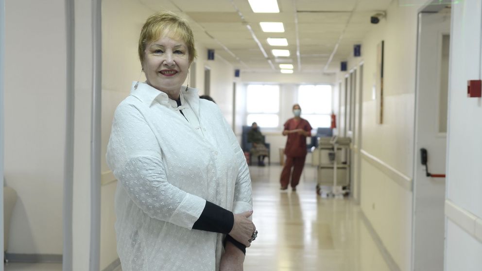Irene está al frente de la carrera de enfermería en la Universidad de Buenos Aires, en el Centro Gallego y el Policlínico Regional de la UOM de la Red Basa (Foto: Fernando Pérez Ré).