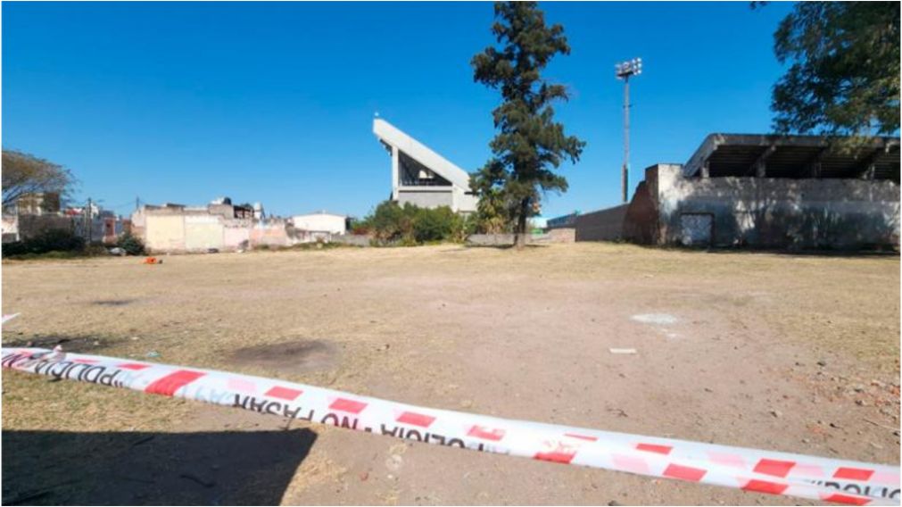 El lugar donde fue hallada la pierna calcinada y devorada por animales (Gentileza: El Doce)