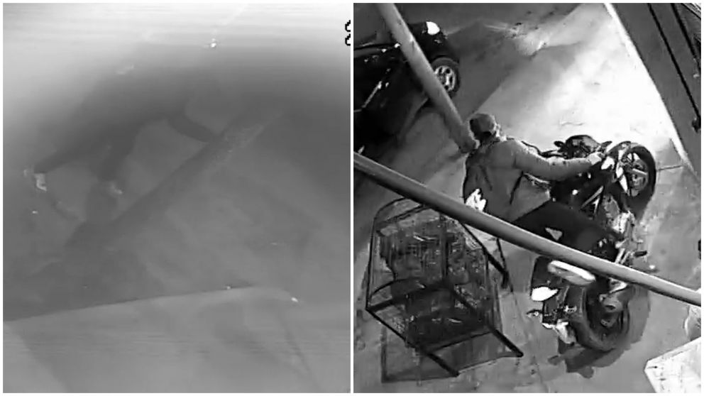 Así fue el tiroteo entre un ladrón y la Policía (Captura de video).