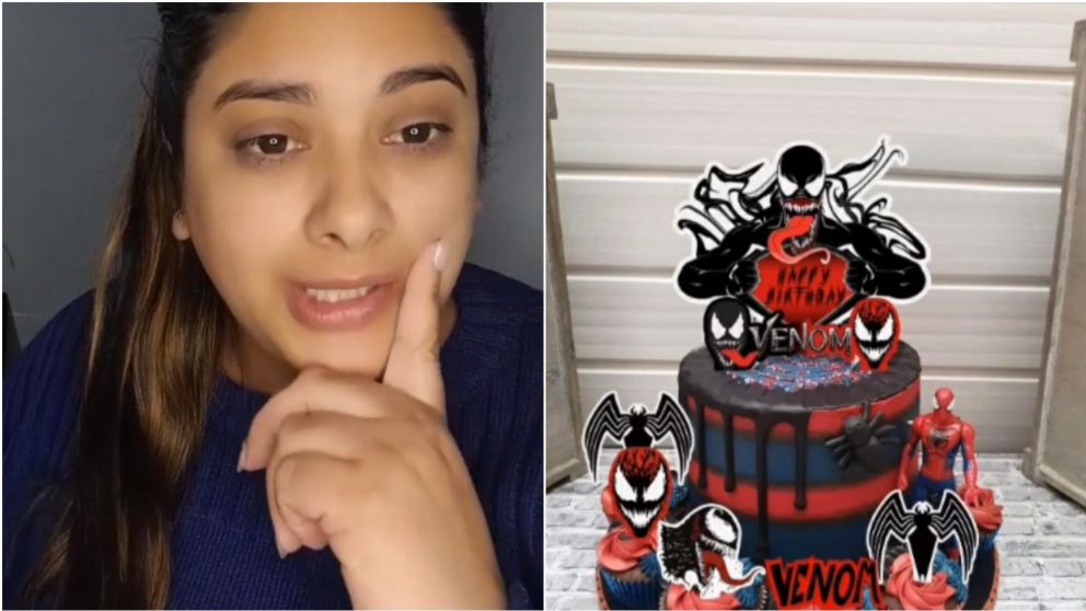 Encargó una torta para el cumpleaños de su hijo y casi "se infarta" cuando vio lo que le llegó