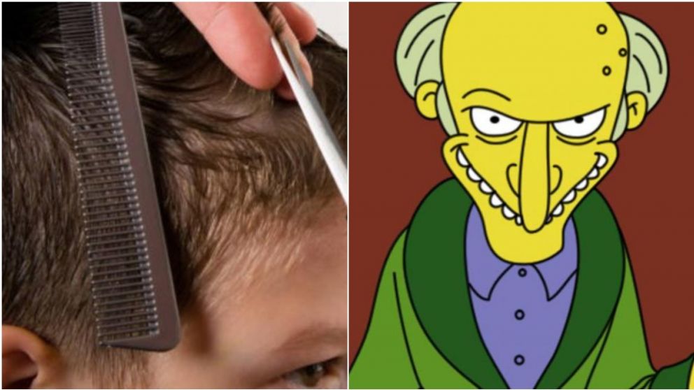 "Soy una mala madre": le cortó el pelo a su hijo, quedó parecido a un conocido personaje de "Los Simpson" y se hizo viral