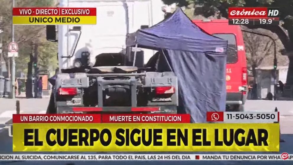 Un hombre murió atropellado por un camión e investigan qué pasó.