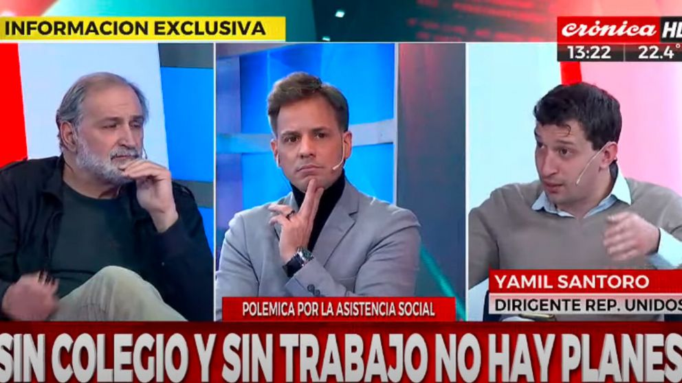 Crisis, reclamos y planes sociales: el picante cruce entre un líder piquetero y un dirigente liberal.