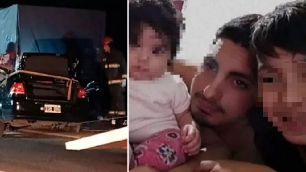 Cinco integrantes de una familia murieron en el acto tras impactar contra un camión.