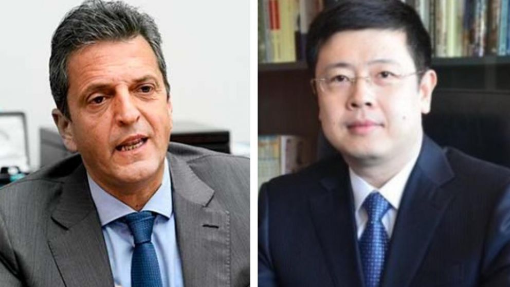 Sergio Massa recibe al embajador de China en Argentina con agenda comercial, inversiones y finanzas.