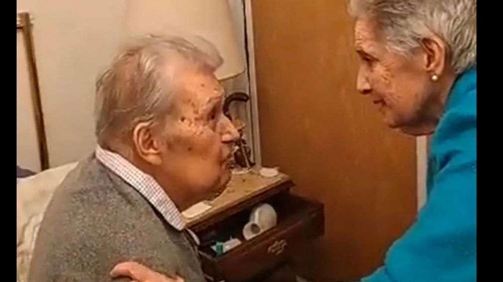 Un amor eterno existe: el reencuentro de dos abuelos que se volvi� viral en Twitter.