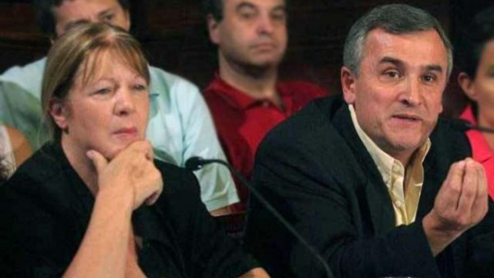 Margarita Stolbizer y Gerardo Morales, en un acto político que compartieron años atrás.