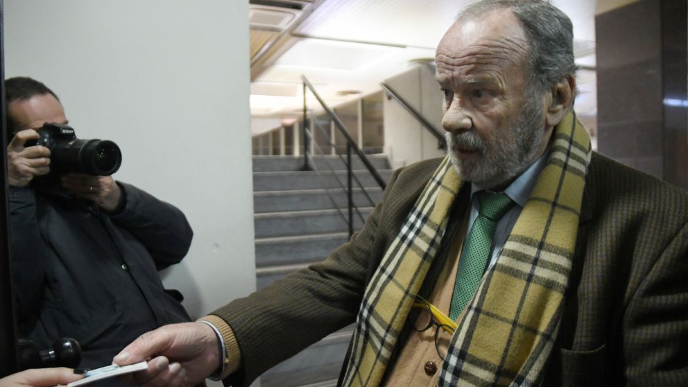 Horacio García Belsunce momentos antes de entrar a la sala . Foto Télam