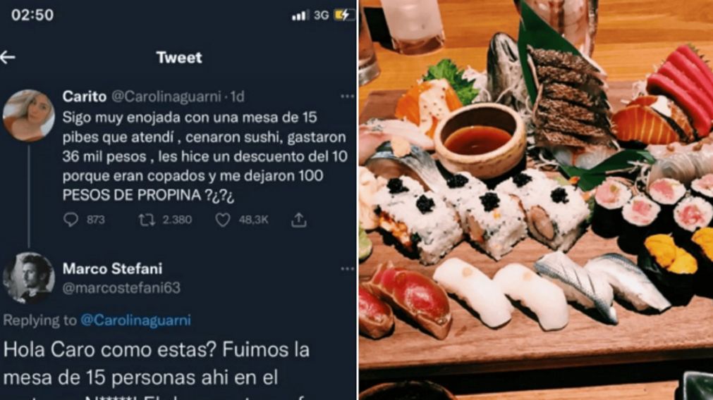 La lapidaria respuesta de un cliente que fue acusado de "rat�n" por una moza: "La verdad que cada uno..."