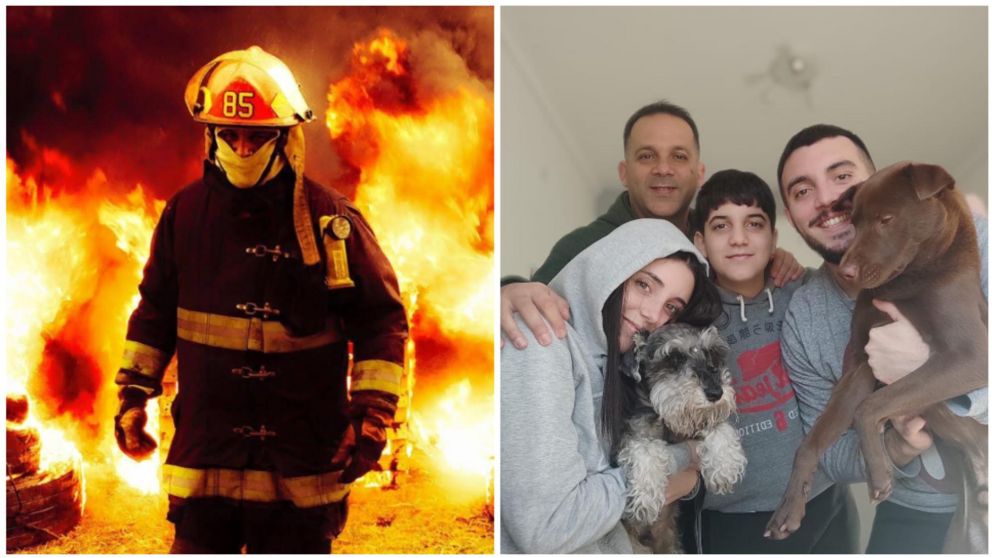 Hace 25 a�os que Pablo Silva era bombero voluntario.