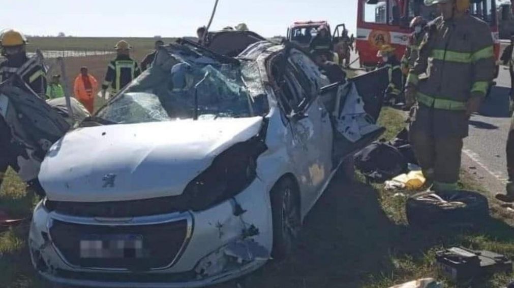 El accidente fatal tuvo lugar a la altura del kilómetro 35 de la Ruta 56 (Gentileza Entre Líneas).