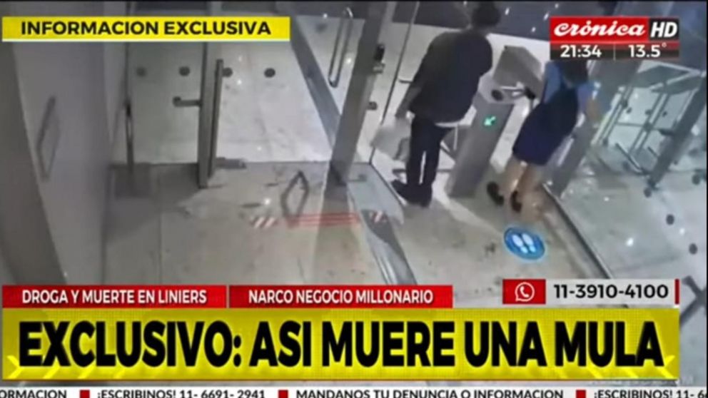 Terrible muerte en Liniers de una mujer que llevada droga escondida en su cuerpo.