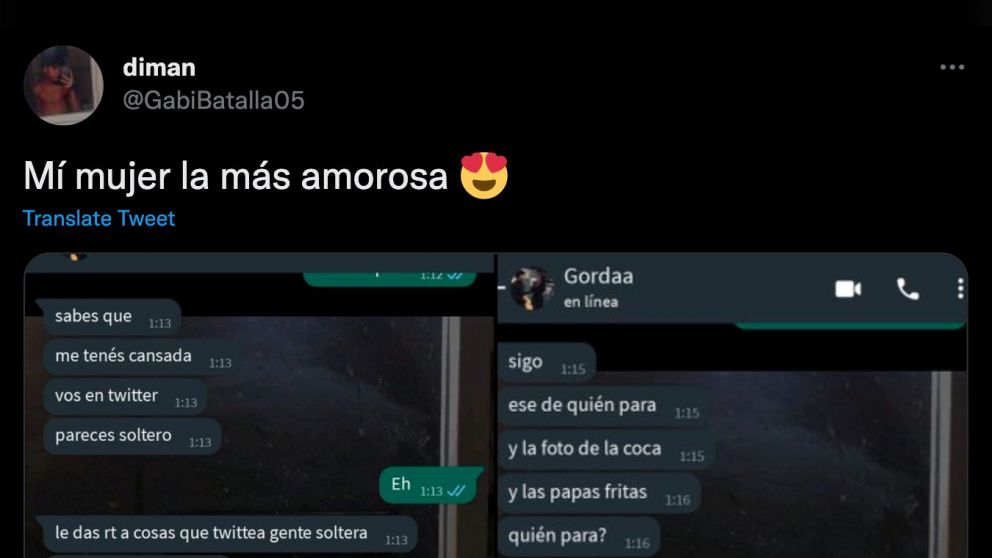 El chat viral que es furor en redes (Twitter).