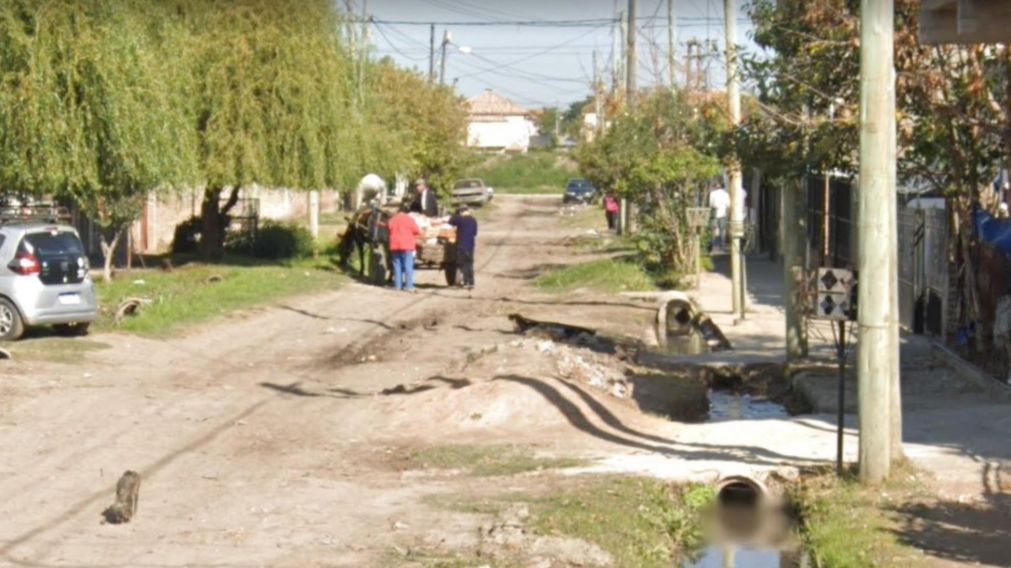 Alan Emanuel Ortiz, de 28 años, fue asesinado en esta esquina de un barrio en Rafael Castillo (Google Street View).