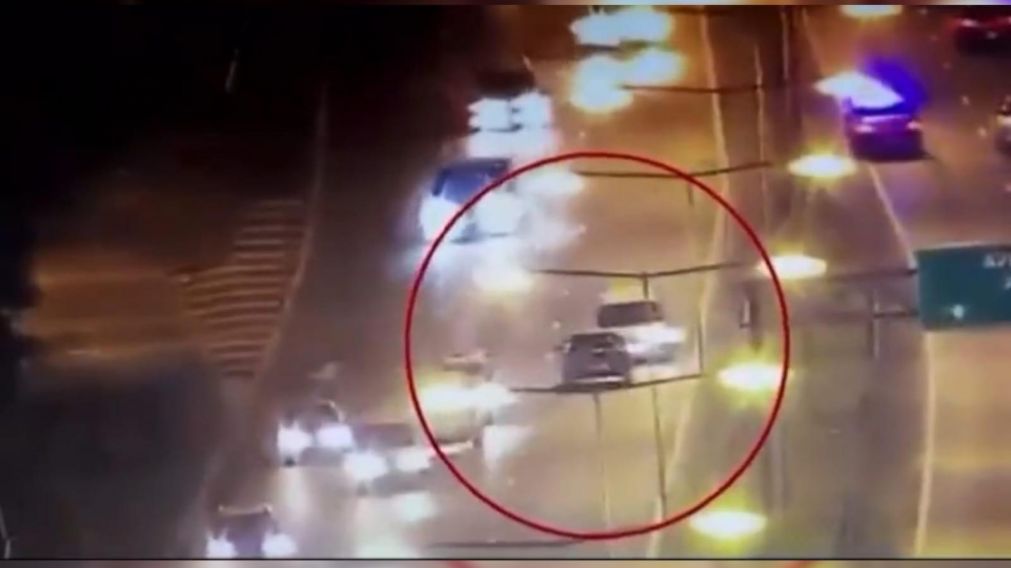 El momento del choque en la General Paz