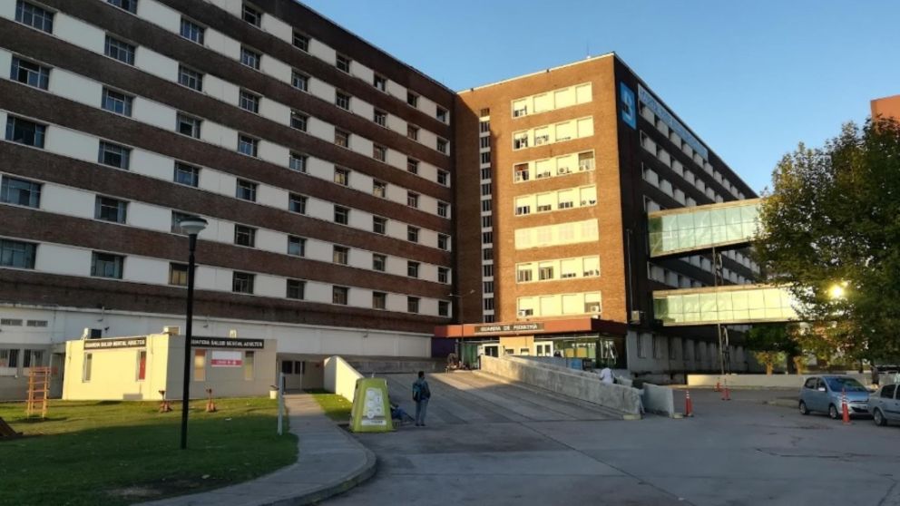 La mujer baleada fue asistida por los médicos en este nosocomio, en El Palomar.