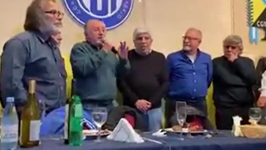 Hugo Yasky junto a Hugo Moyano durante el acto en el que la CTA volvió a acercarse a la CGT.