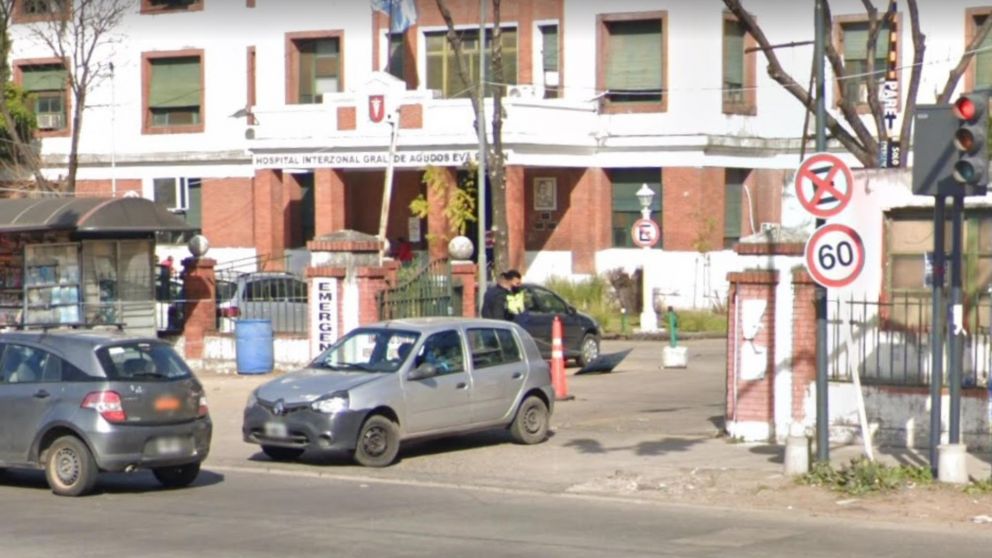 Uno de los heridos fue asistido por los médicos en este hospital ubicado en San Martín.