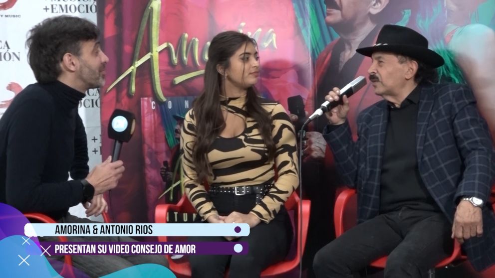 Amorina y Antonio Ríos presentan su video "Consejo de Amor"