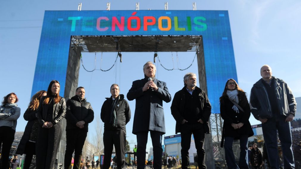 El presidente Alberto Fernández participó de la reapertura de Tecnópolis.