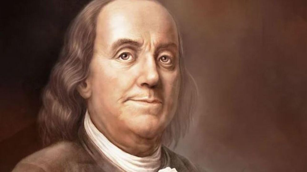 Benjamin Franklin es uno de los padres fundadores de Estados Unidos.