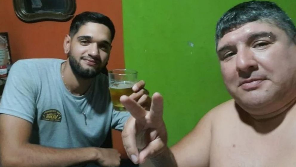 La víctima, Pablo David Zamorano, junto al sospechoso de su crimen, Marcelo Jiménez.