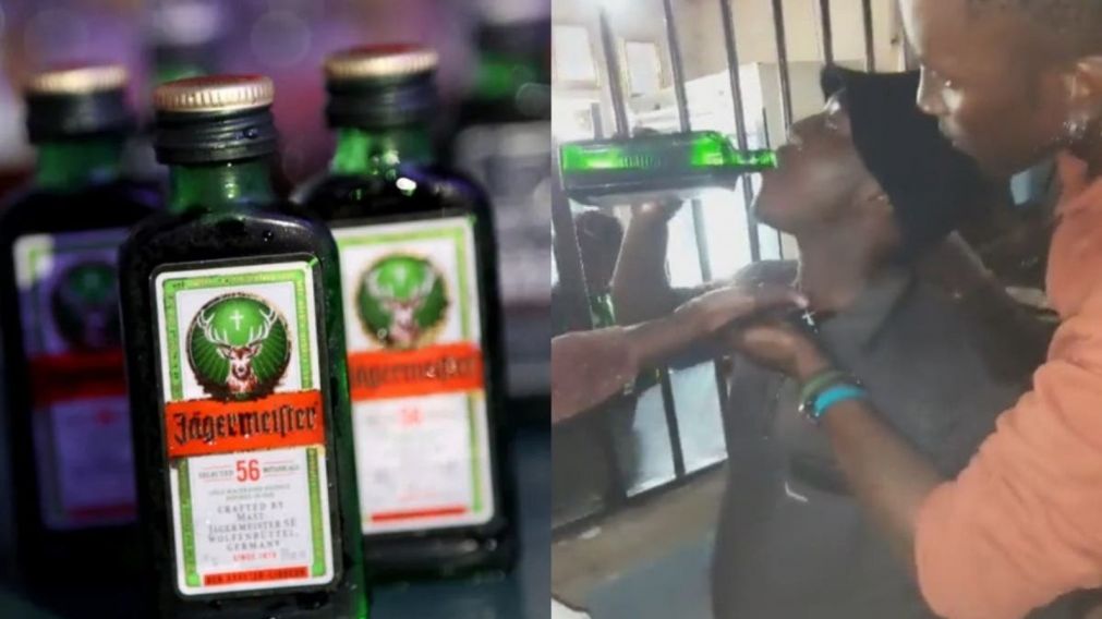 Un joven de 23 a�os muri� despu�s de tomar una botella entera de licor por una apuesta (Imagen captura v�deo).