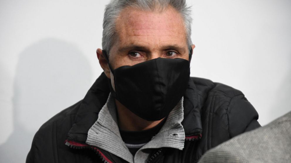 Nicolás Pachelo en la primera jornada del juicio.