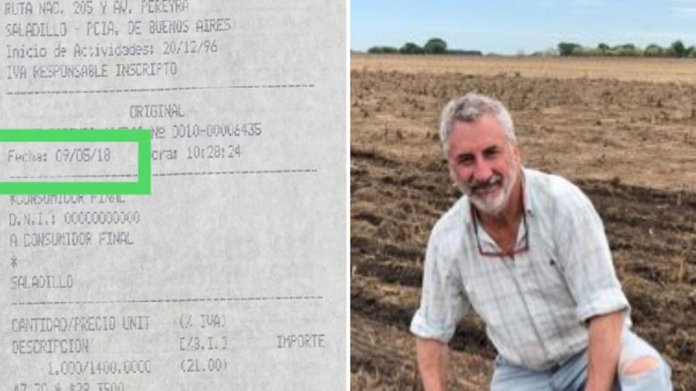 Un hombre encontró un ticket y sorprendió con lo que pagó por cargar gasoil en 2018 y actualmente.
